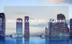 深圳公司法人入户条件 成为公司法人的条件